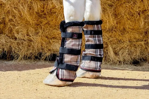 Protect-Your-Horse-s-Legs-with-Kensington-Draft-Fly-Boots-with-Fleece-Trim Kensington