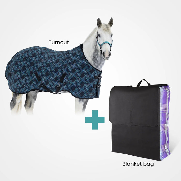 Bundle: Heavyweight 300g Winter Horse Turnout Blanket & Blanket Storage Bag Kensington Protective Products