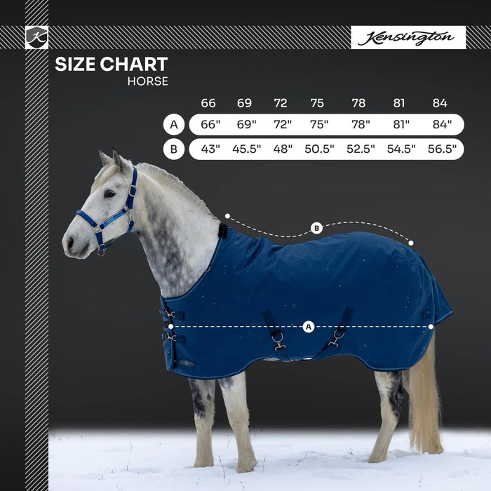 1200D Heavyweight 300g Horse Winter Turnout Blanket - Waterproof & Breathable Kensington Protective Products