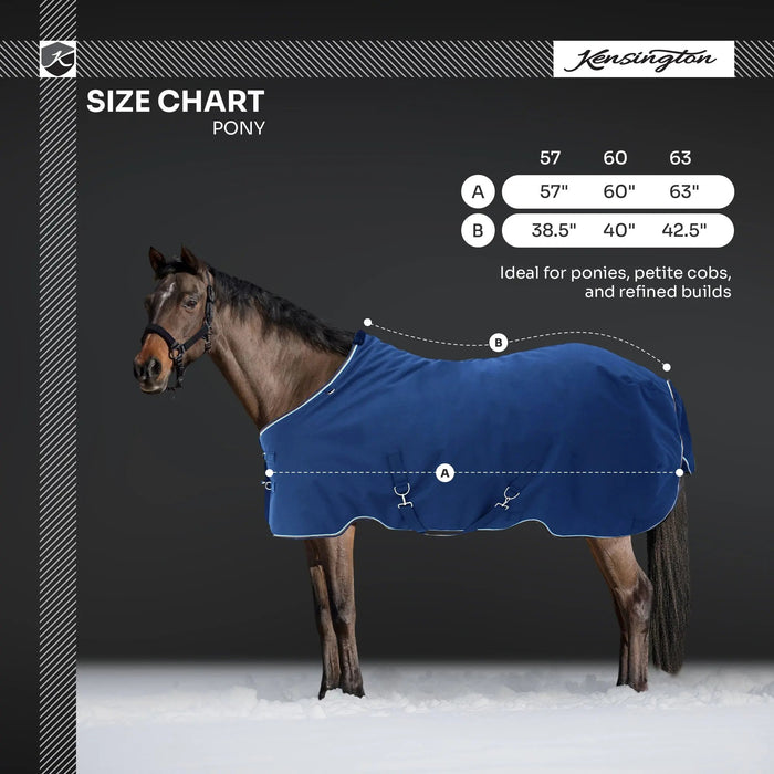 Pony Heavyweight 300g Horse Winter Turnout Blanket - Waterproof & Breathable Kensington Protective Products