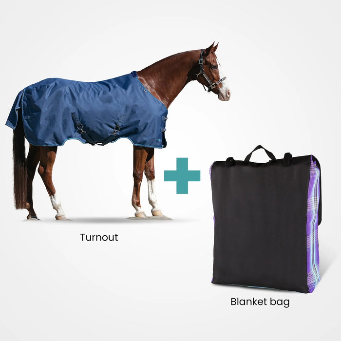 Bundle: Heavyweight 300g Pony Winter Turnout Blanket & Blanket Storage Bag Kensington Protective Products