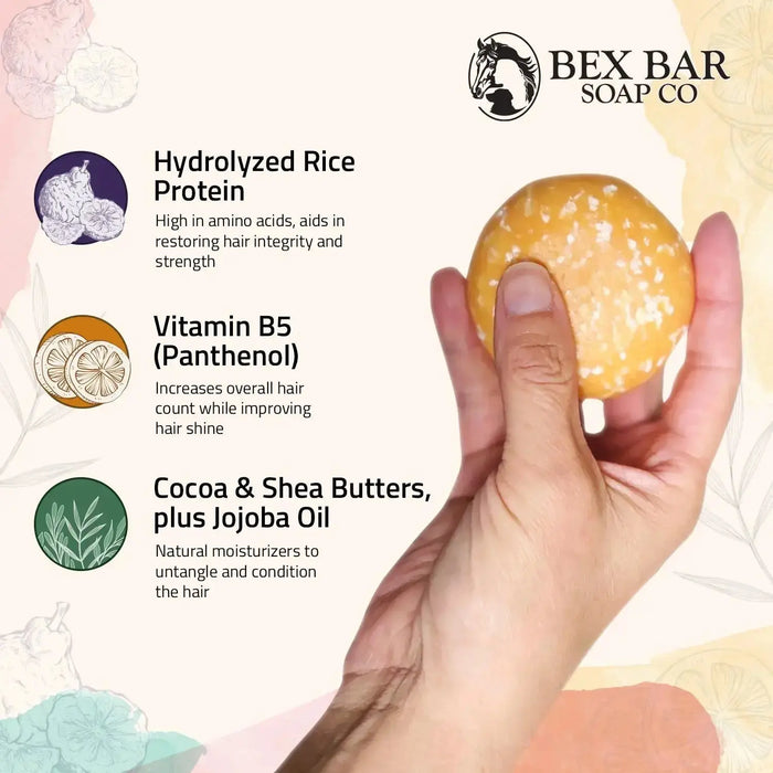 Bex Bar Soap Co - All Natural, Eco Friendly Organic Shampoo Bar for Horses & Dogs - 3 Pack Kensington