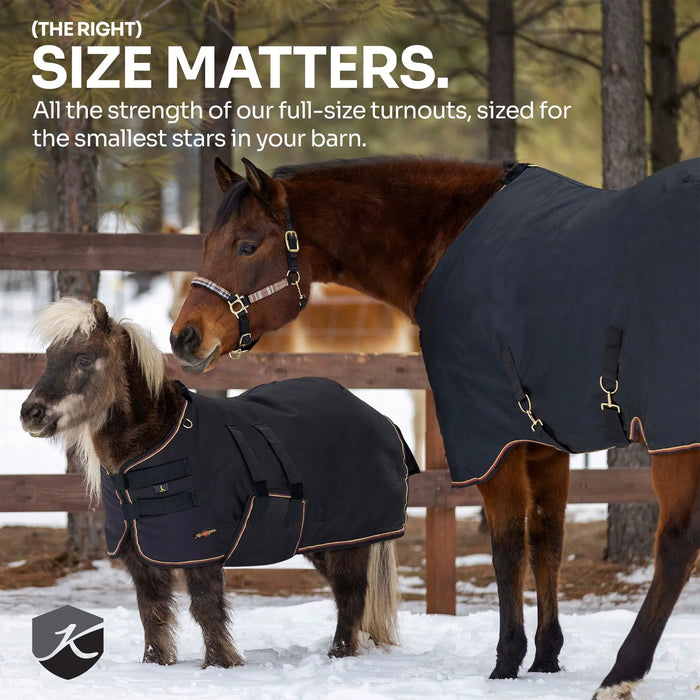 Mini 300G Heavy Weight Horse Winter Turnout Blanket - Waterproof & Breathable Kensington Protective Products