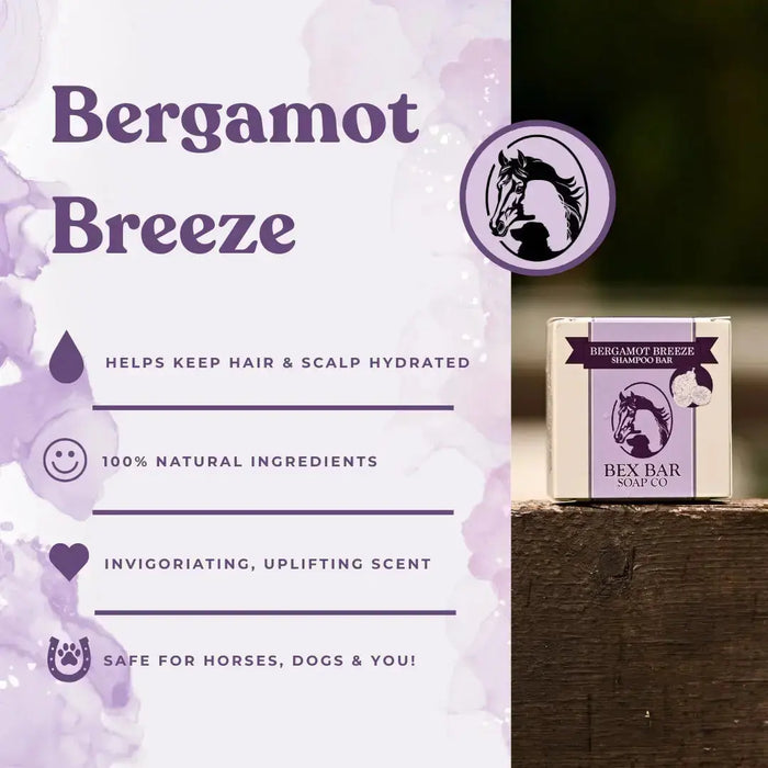 Bex Bar Soap Co - All Natural, Eco Friendly Organic Shampoo Bar for Horses & Dogs Kensington