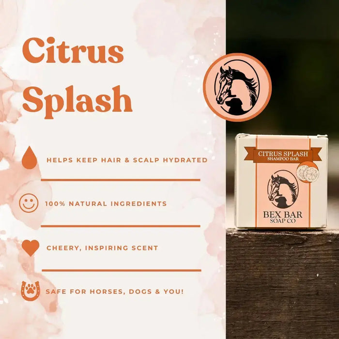 Bex Bar Soap Co - All Natural, Eco Friendly Organic Shampoo Bar for Horses & Dogs Kensington