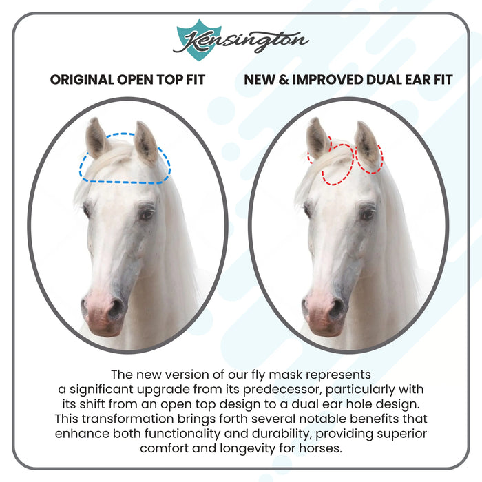 Yellowstone Equine Fly Mask - 73% UV Blocking Kensington Protective Products