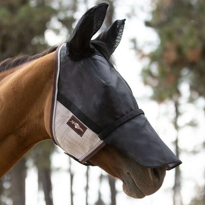 UViator CatchMask Fly Mask with Long Nose, Ears & 90% UV Protection Kensington Protective Products