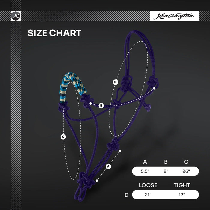 Clinician Training Rope Halter with Braided Nose Kensington Protective Products