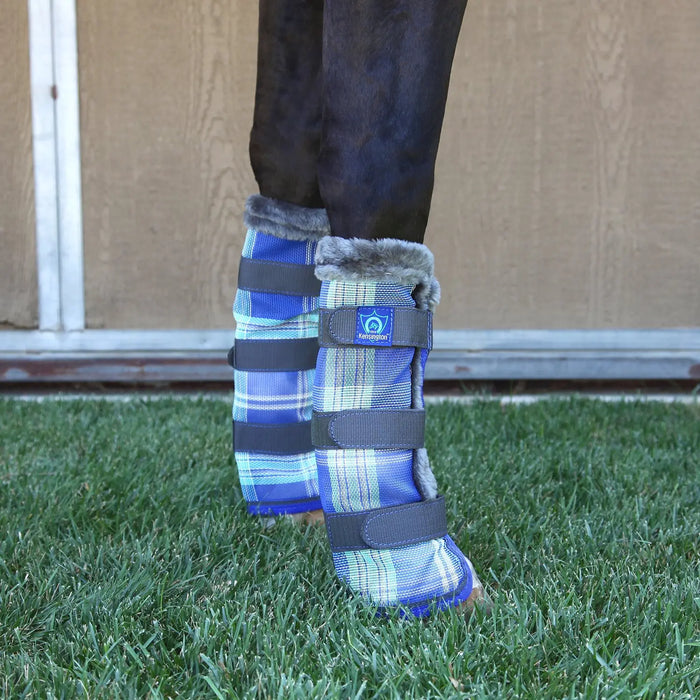 Horse Fly Boots with Fleece Trim - Set of 2 - 73% UV + Fly Protection Kensington Protective Products