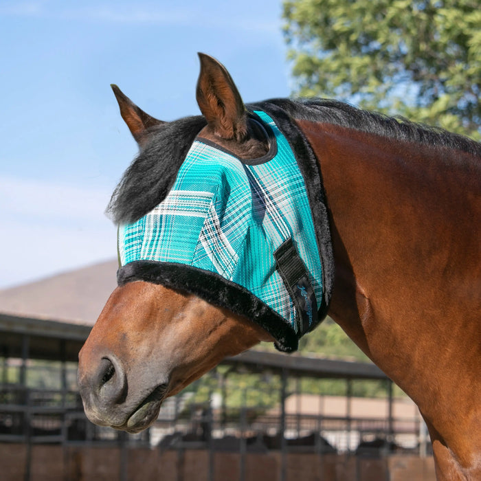 Kensington Equine Horse Fly Mask w/ Fleece | UV blocking + Comfort In Atlantis