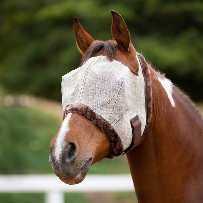 Fly Mask with Fleece Trim & 73% UV Protection - Open Top Design Kensington Protective Products
