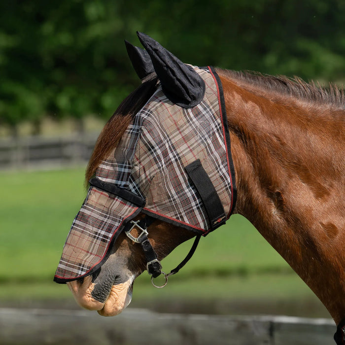 Draft Horse Fly Mask with Long Nose, Ears & 73% UV Protection Kensington Protective Products