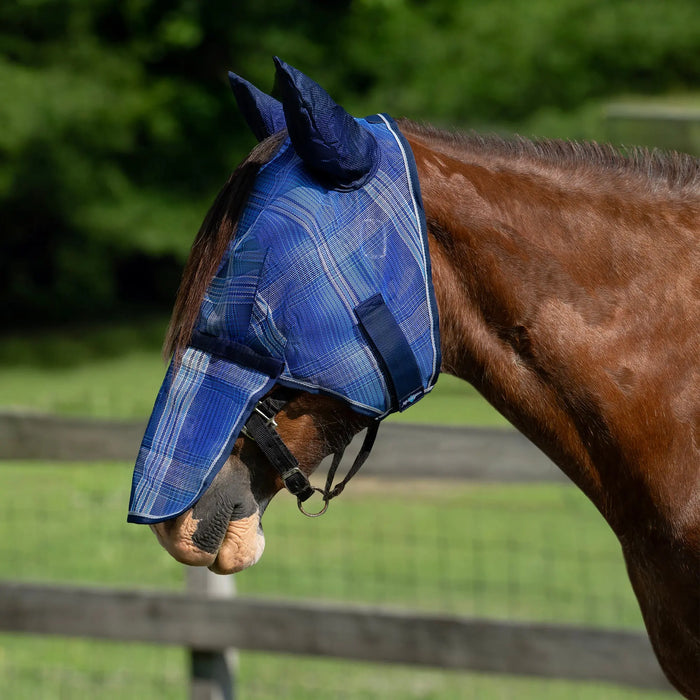 Draft Horse Fly Mask with Long Nose, Ears & 73% UV Protection Kensington Protective Products