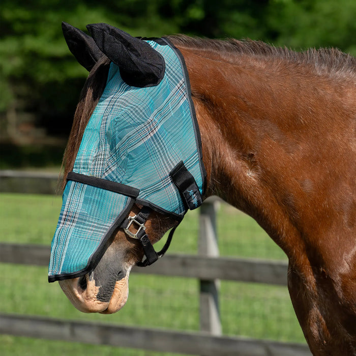Draft Horse Fly Mask with Long Nose, Ears & 73% UV Protection Kensington Protective Products