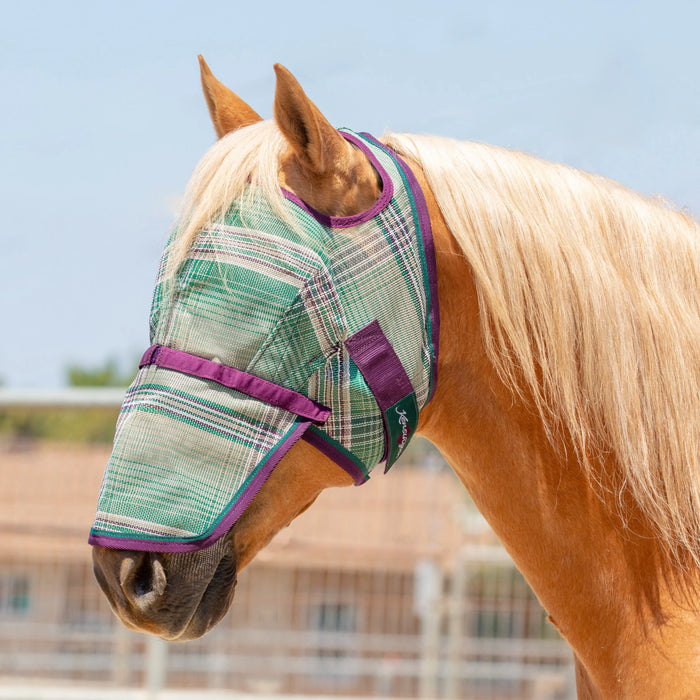Kensington Equine Horse Fly Mask w/ Nose | UV blocking + Durable In Imperial Jade