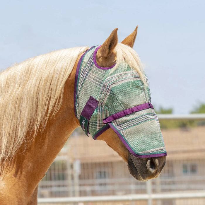 Kensington Equine Horse Fly Mask w/ Nose | UV blocking + Durable  In Imperial Jade