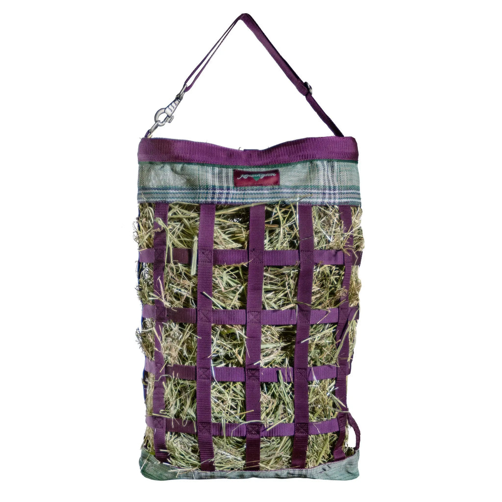 Feed Hay Nylon Hay Bag Green Hay Net Bag For Horse And Livestock Slow Feeder, Plastic Hay