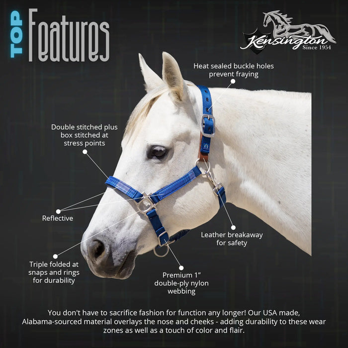 Reflective Breakaway Nylon Halter with Textliene Kensington Protective Products