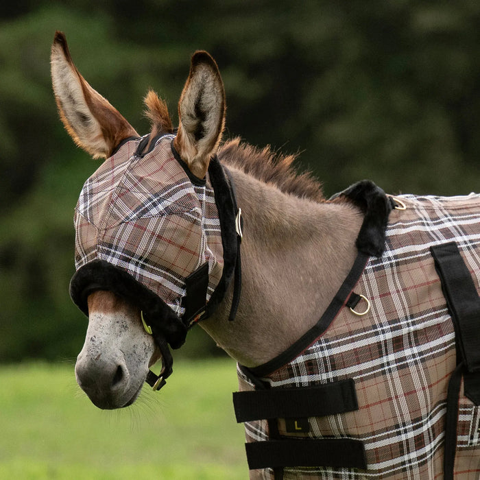 Mini Donkey Fly Mask with Fleece Trim - 73% UV Blocking Kensington Protective Products
