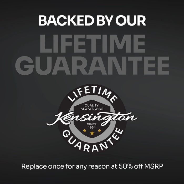 Kensington Protective Products Lifetime Guarantee Warranty Logo