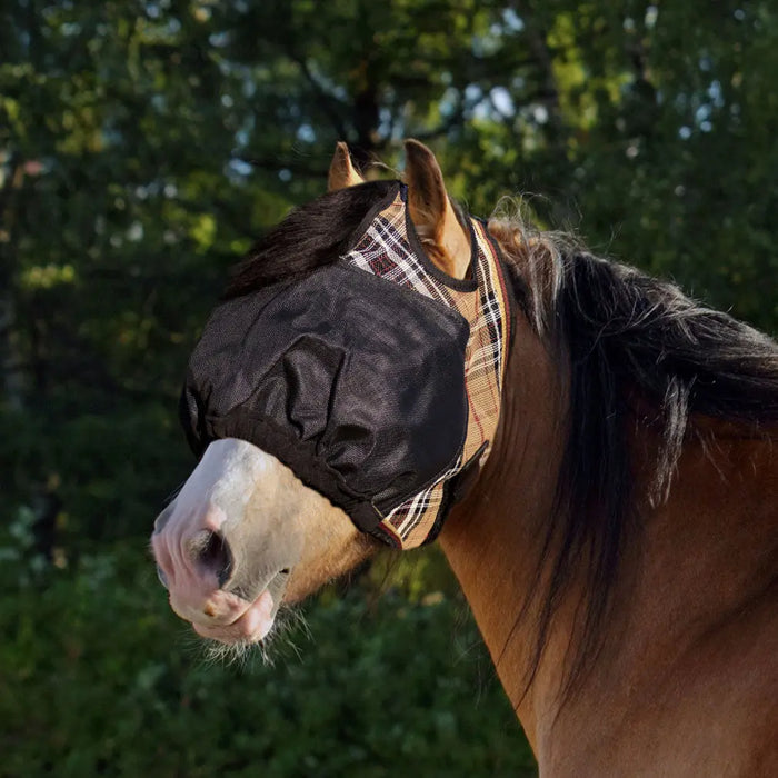 UViator Dartless Draft Horse Equine Fly Mask with 90% UV Protection Kensington Protective Products