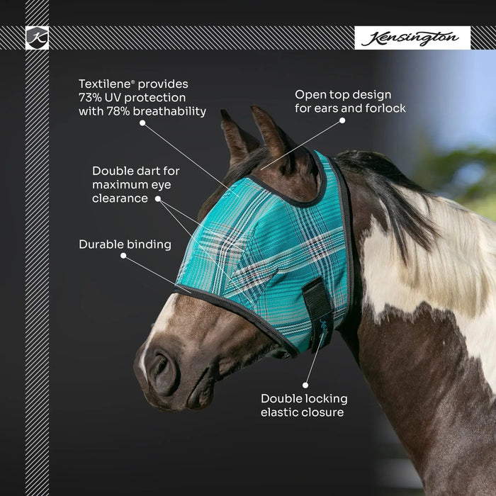Kensington Equine Horse Fly Mask | UV blocking + Durable  Infographic