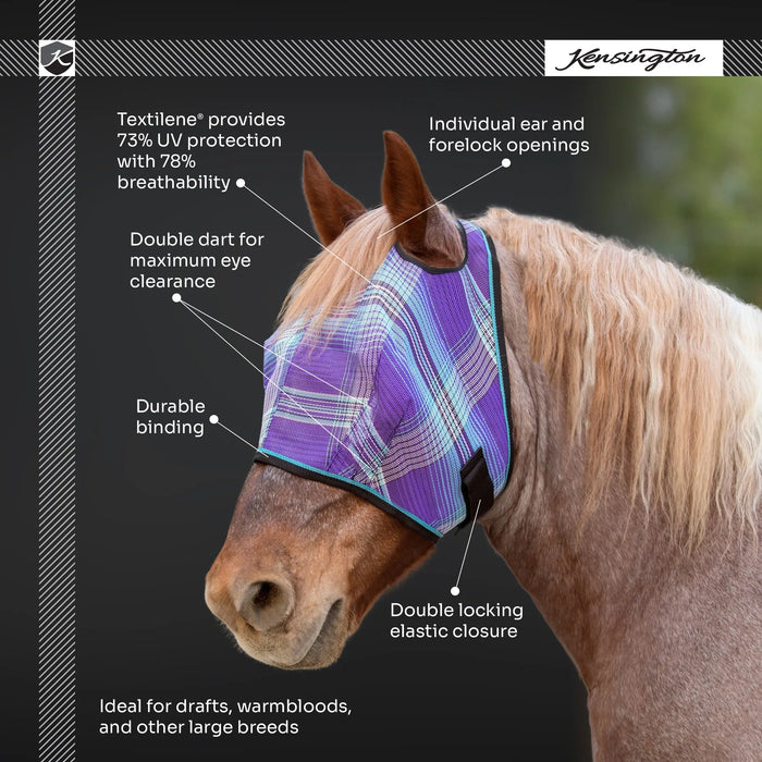 Kensington Equine Draft Horse Fly Mask | UV blocking + Durable  Infographic