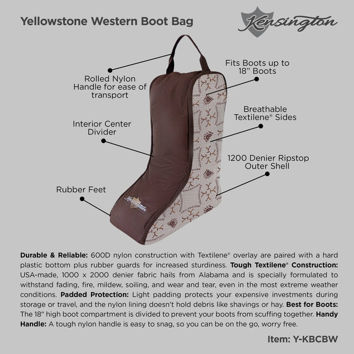 Yellowstone Western Boot Bag Kensington Protective Products