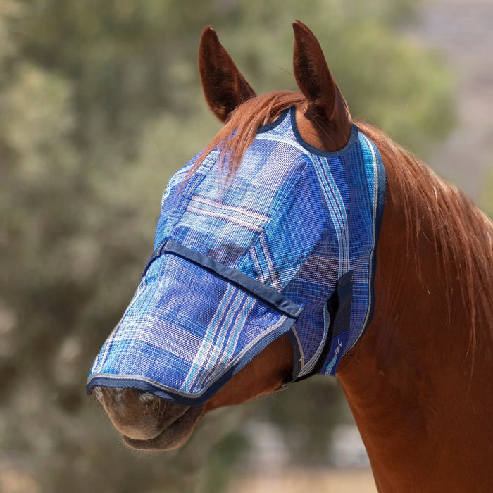 Kensington Equine Horse Fly Mask w/ Nose | UV blocking + Durable  In Kentucky Blue