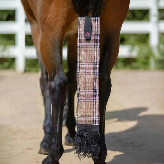 Kensington Textilene Tail Cover. Tan brown plaid