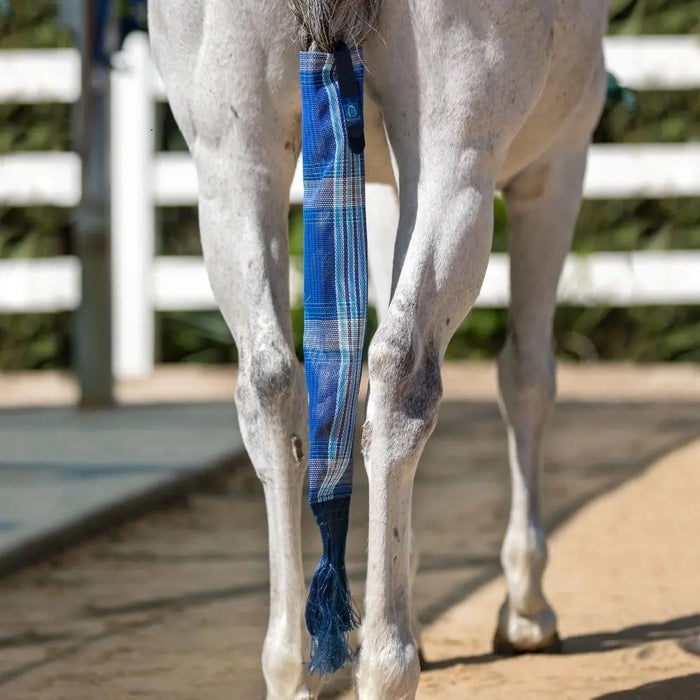 Kensington Textilene Tail Cover. Blue plaid