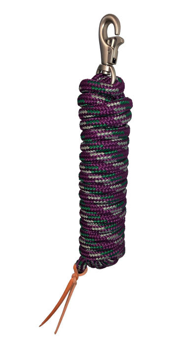 Poly clinician training lead in hunter, plum, and gold.