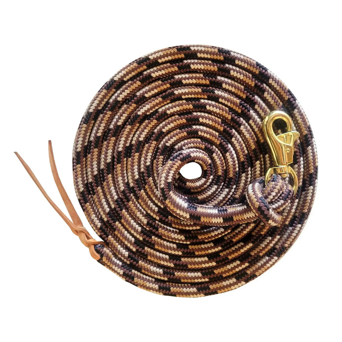 Poly clinician training lead in brown, gold and cream.