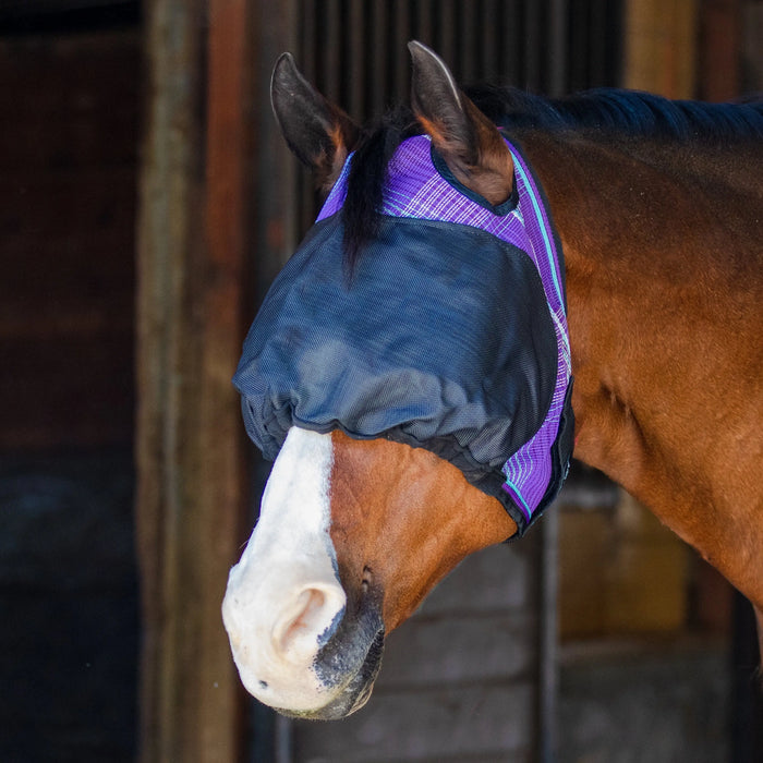 UViator Dartless Draft Horse Equine Fly Mask with 90% UV Protection Kensington Protective Products