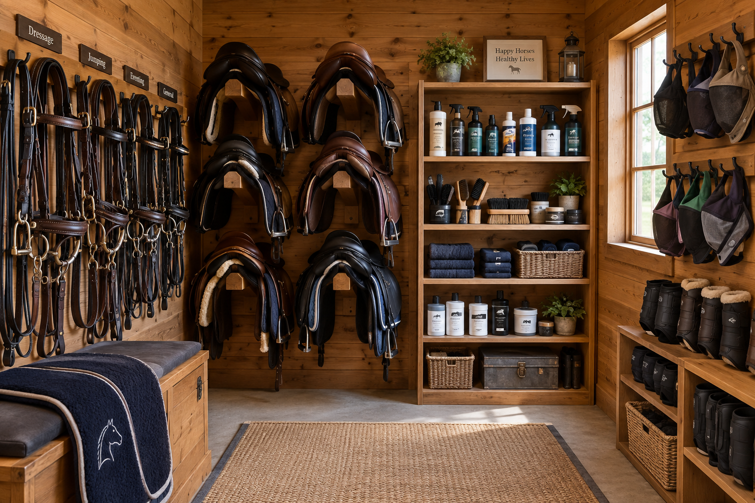 How to Organize Your Tack Room So Everything Has a Place