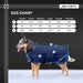 New Winter Dog Coat - 180G Medium Weight - Waterproof & Breathable — Color Code and Name — size chart — 2SCR-L-B