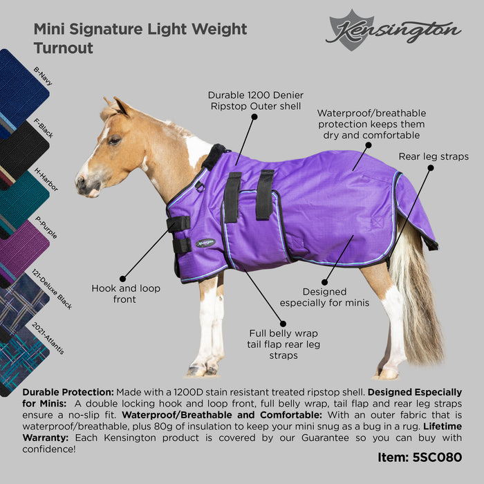 1200Denier Mini "80G" Ultra Light Weight Waterproof & Breathable Winter Turnout