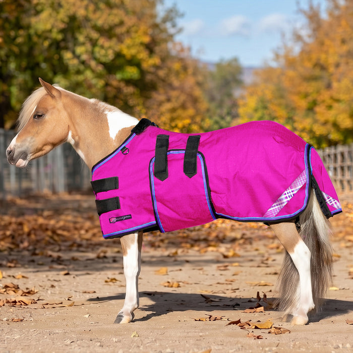 New Mini 80G Light Weight Horse Winter Turnout Blanket - Waterproof & Breathable — EB - Electric Berry — main image — 5SCR080-42-EP