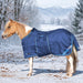 New Mini 180G Medium Weight Horse Winter Turnout Blanket - Waterproof & Breathable — B - Navy — main image — 5SCR180-42-B