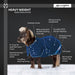New Mini 300G Heavy Weight Horse Winter Turnout Blanket - Waterproof & Breathable — B - Navy — infographic — 5SCR300-42-B
