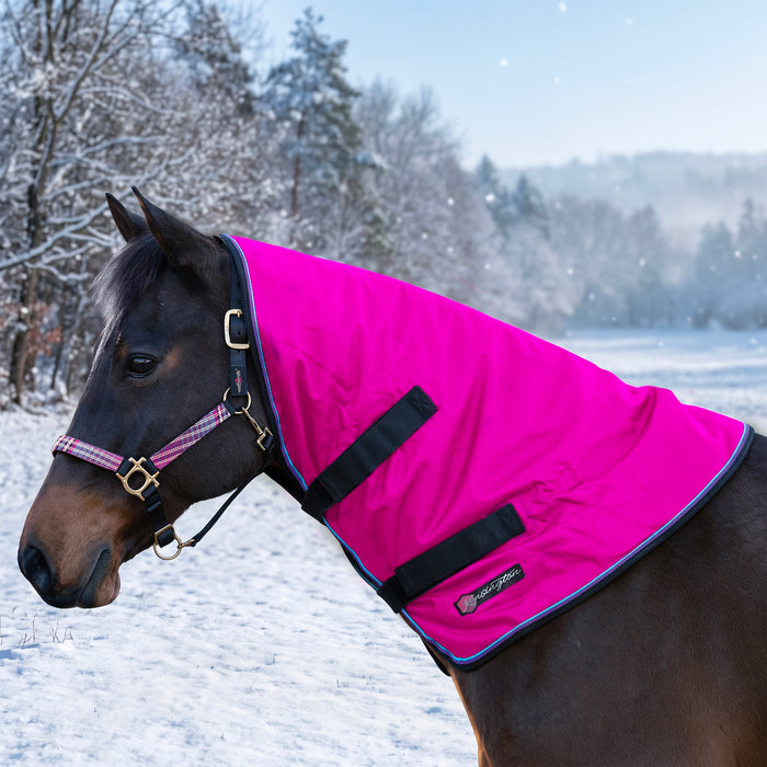 New 1200D Horse 180G Medium Weight Winter Neck Warmer - Waterproof & Breathable (Copy) — EB - Electric Berry — main image — 6SCR180-L-EB