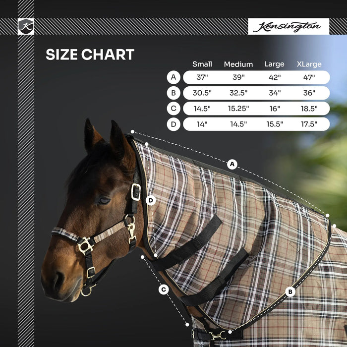 Supermesh® Horse Winter Neck Warmer - Waterproof & Breathable - Supremely Durable Textilene® - Multiple Weights Kensington Protective Products
