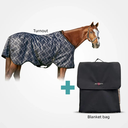 Bundle: Heavyweight 300g Winter Horse Turnout Blanket & Blanket Storage Bag Kensington Protective Products