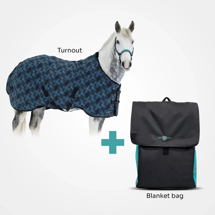 Bundle: Heavyweight 300g Winter Horse Turnout Blanket & Blanket Storage Bag Kensington Protective Products
