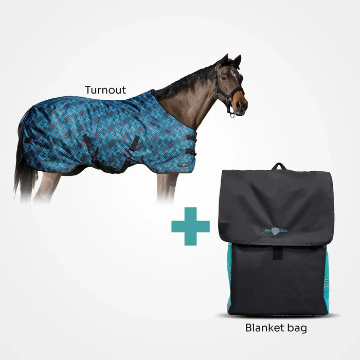 Bundle: Heavyweight 300g Winter Pony Turnout Blanket & Blanket Storage Bag Kensington Protective Products