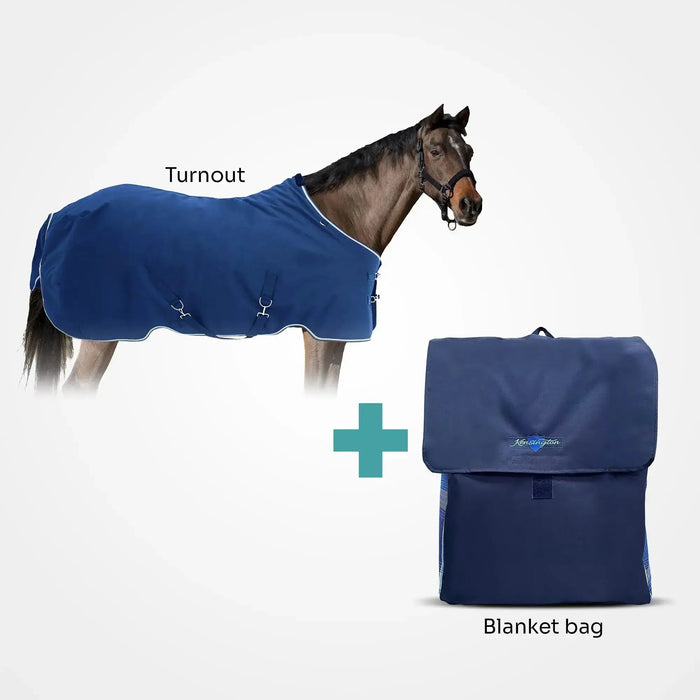 Bundle: Heavyweight 300g Winter Pony Turnout Blanket & Blanket Storage Bag Kensington Protective Products