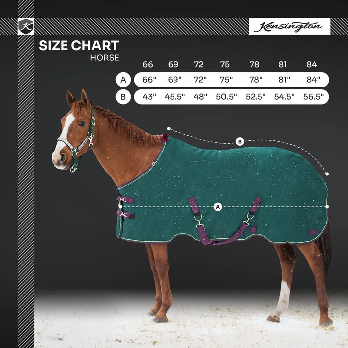 1200D Midweight 180g Horse Winter Turnout Blanket - Waterproof & Breathable Kensington Protective Products