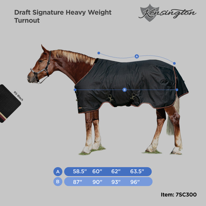 1200D 300G Heavy Weight Waterproof & Breathable Draft Winter Turnout Blanket