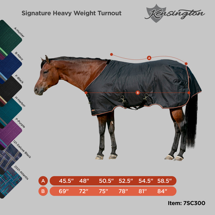 1200D 300G Heavy Weight Waterproof & Breathable Winter Turnout Blanket