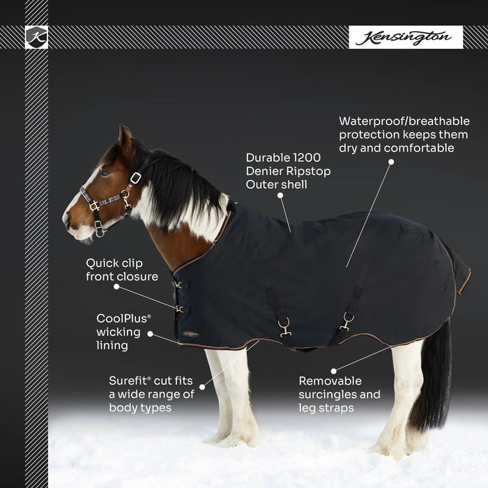 Draft Horse Heavyweight 300g Winter Turnout Blanket - Waterproof & Breathable Kensington Protective Products